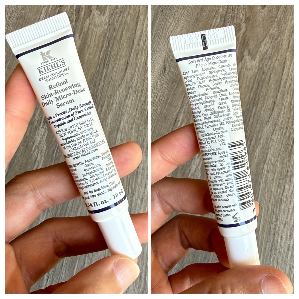 Kiehl’s Micro-Dose Anti-Aging Retinol Serum – Mini Size 10ml (New)